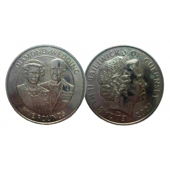 5 фунтів, Гернсі, 2007 - “Diamond Wedding” (50004)