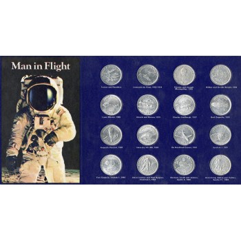Колекція монет "Man in Flight" - історія людства в небі та космосі (50037)