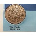 Конверт із монетою флорин 1957 року та монетою 10 пенсів 1992 року (50120)