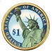 Набір із президентських доларів. 9 кольорових монет номіналом $1, США, 2009. Законний платіжний засіб (50122)