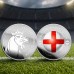 Пам'ятна посрібнена  медаль «Lionesses» UEFA з футболу серед жінок Євро-2025 (50153)