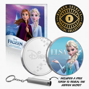 Пам'ятна монета "Disney: Frozen - Ельза" з секретом та УФ-ліхтарем (50202)