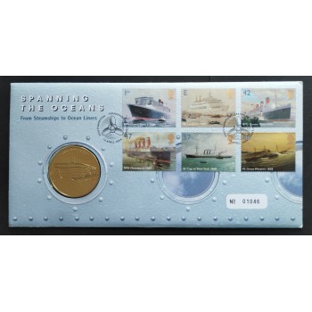 Пам'ятна монета "Перетинаючи океани - RMS Queen Mary 2". 2004 рік (50227)