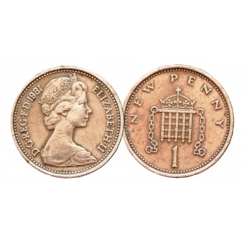 1 пенні (new penny), Великобританія, 1981. Законний платіжний засіб (50234)