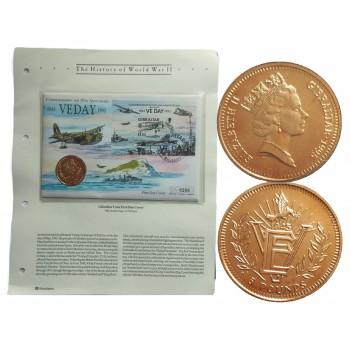 5 фунтів, Гібралтар, 1995 - "День Перемоги в Європі" (50252)
