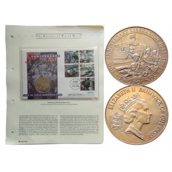 2 фунти, Гернсі, 1995 - "Визволення Нормандських островів" (50254)