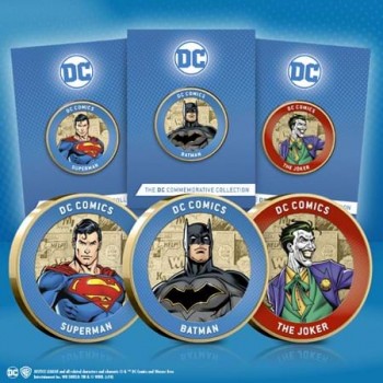 Офіційний набір з 3-х пам'ятних монет «DC Comics - Бетмен, Супермен та Джокер» (50259)