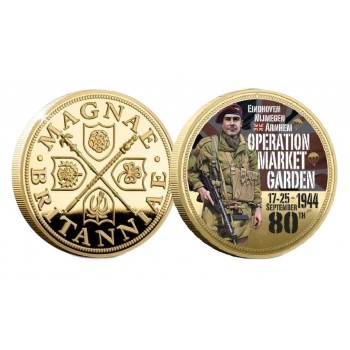 Пам'ятна монета "Операція "Маркет Гарден". Позолота 24 карати (50286)