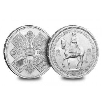 5 шилінгів (1 корона), Великобританія, 1953 (в капсулі) (50307)