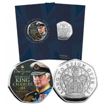 Пам'ятна монета "Король Карл III - Коронація" (50344)