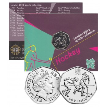50 пенсів, Великобританія, 2011. Олімпійські ігри - Гандбол (16/29). Законний платіжний засіб (50375)