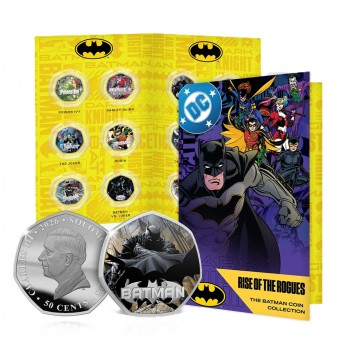 50 центів, Соломонові Острови, 2026 – «Бетмен DC Comics». Монета покрита сріблом 999 проби та має альбом. Законний платіжний засіб (50411) 50 центів, Соломонові Острови, 2026 – «Бетмен DC Comics». Монета покрита сріблом 999 проби та має альбом. Законний платіжний засіб (50411)