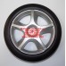 Акція. Колесо заднє до коляски Geoby С409/C409M (сіре) (діаметр диска 160мм, ширина 30мм) (28367)