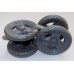 Колесо заднє в зборі до коляски Geoby D208, D205, SD209, D388, D204 та інші (темн. сірий-сірий) (145*7) (28849)