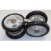 Колесо заднє в зборі до коляски Geoby D208, D205, SD209, D388, D204 та інші (білий-чорний) (145*7) (28851)