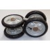 Колесо заднє в зборі до коляски Geoby D208, D205, SD209, D388, D204 та інші (білий-чорний) (145*7) (28851)