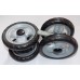 Колесо заднє в зборі до коляски Geoby D208, D205, SD209, D388, D204 та інші (сірий-чорний) (145*7) (28852)