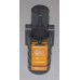 Осьовий блок переднього колеса + фіксатор у зборі до коляски Geoby D222, D205, D208, D209 (темно-сірий-жовтий) (29066)