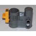 Осьовий блок переднього колеса + фіксатор у зборі до коляски Geoby D222, D205, D208, D209 (темно-сірий-жовтий) (29066)