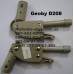 Фіксатор складання підніжки з трубкою до коляски Geoby D208 (сірий) (16мм-190мм) (17369)