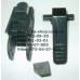 Осьовий блок заднього колеса + гальмівна педаль до коляски Geoby D208, D205, D209, D388 (чорний корпус - чорна педаль) (d=16мм, 16*16мм) (28103)