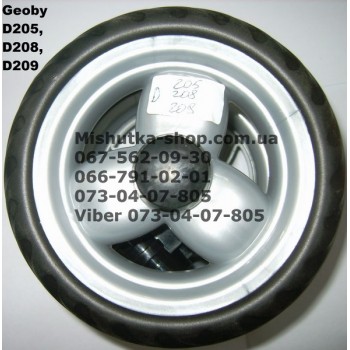 Блок переднього колеса до коляски Geoby D208 (сірий-чорний) (145*7) (17367-1)