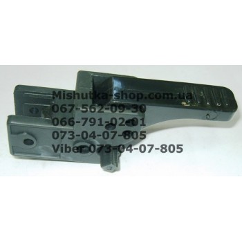 Осьовий блок заднього колеса + гальмівна педаль до коляски Geoby D208, D205, D209, D388 (чорний корпус - чорна педаль) (d=16мм, 16*16мм) (28103)