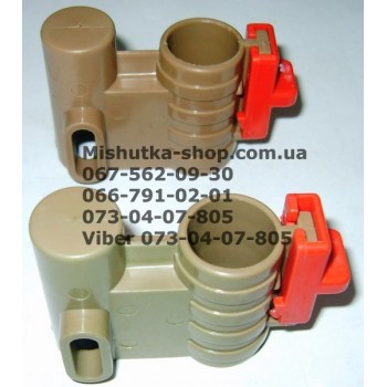 Осьовий блок переднього колеса + фіксатор у зборі до коляски Geoby D222, D205, D208, D209 (коричневий (28215)
