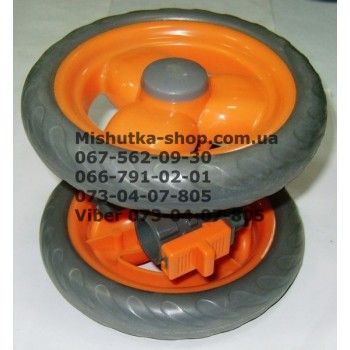 Блок переднього колеса до коляски Geoby D208, D204, D205, D209, D388 (персиковий) (145*7) без ковпачків (28404)