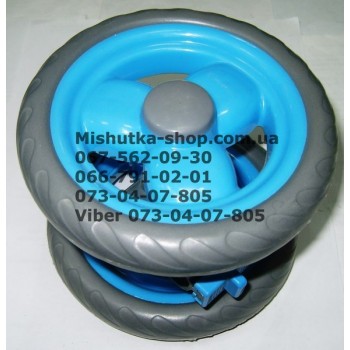 Блок переднього колеса до коляски Geoby D208, D204, D205, D209, D388 (блакитний) (145*7) (28406)